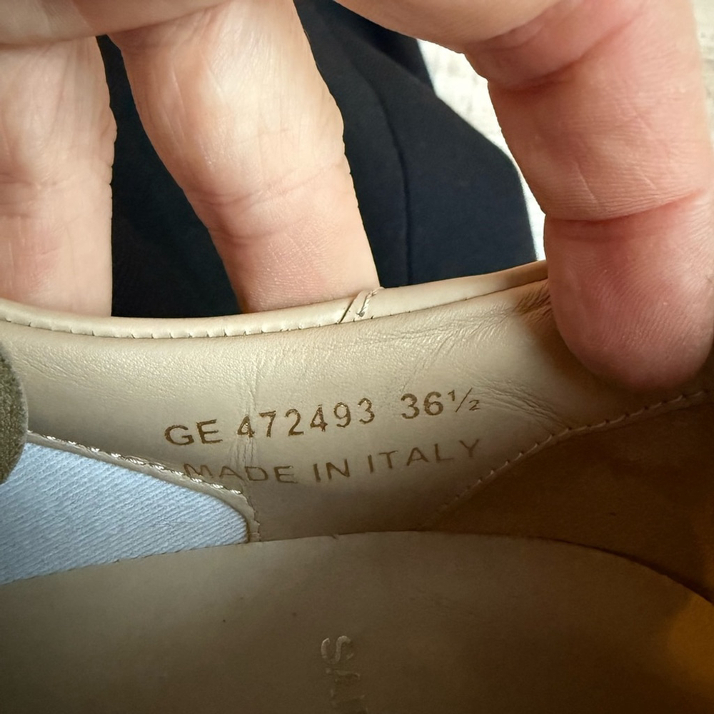 Saint Laurent Beige Pink Court Classic SL/06 Sneakers Low top Leather Size 36.5 - Picture 7 of 11